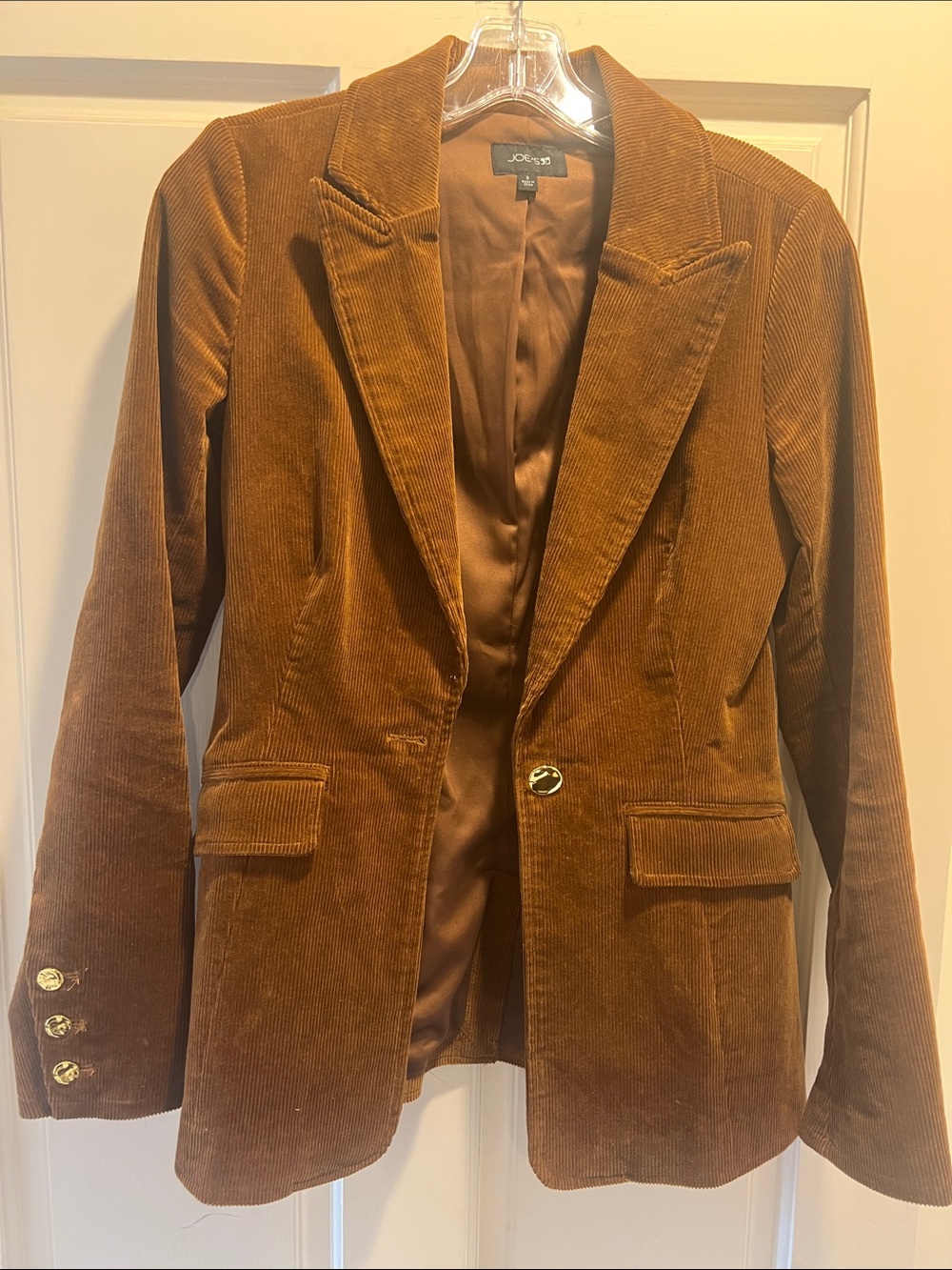 Joie Rustic Brown Corduroy Blazer